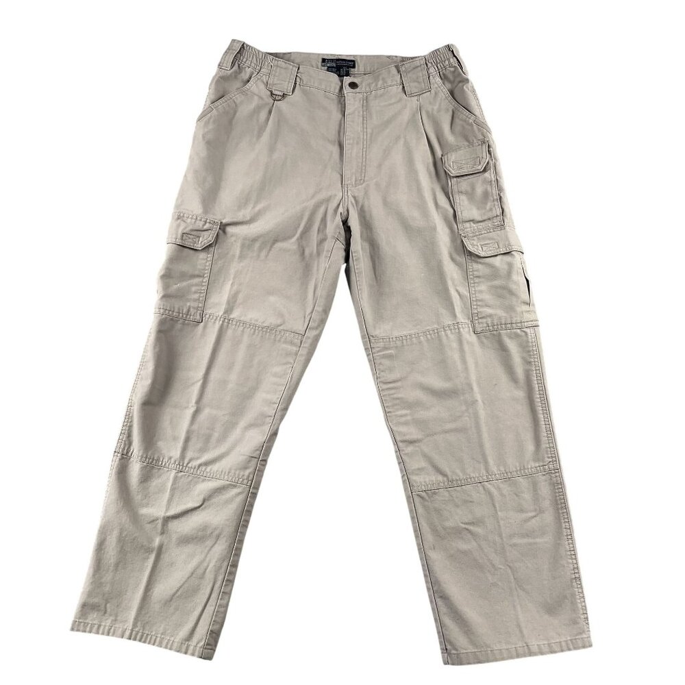 5.11 Tactical Cargo Pants Mens 36x32 Regular Fit Cotton Canvas‎ Double Knee